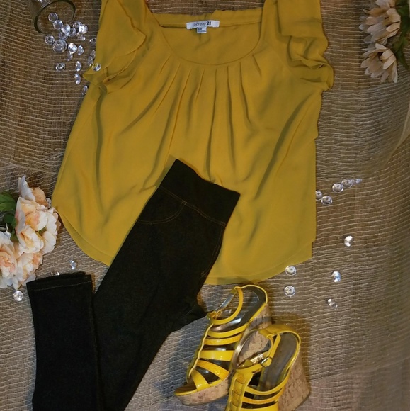 Yellow Blouse by Forever 21 - Picture 6 of 6